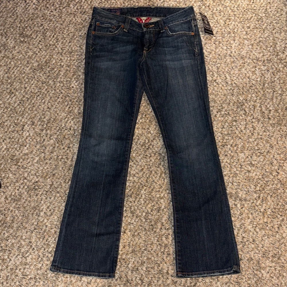 Women's Lucky Brand Lola Boot Blue Jeans